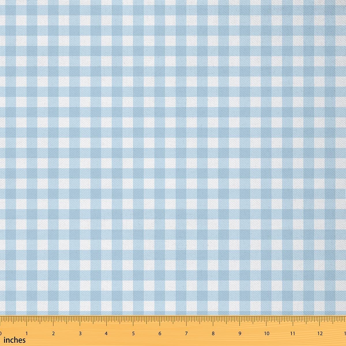 Tela suave de rejilla geométrica para niños, costura moderna, tela de tapicería para sillas, 460 x 160 cm, tela a cuadros sencilla, no elástica, para patchwork acolchar