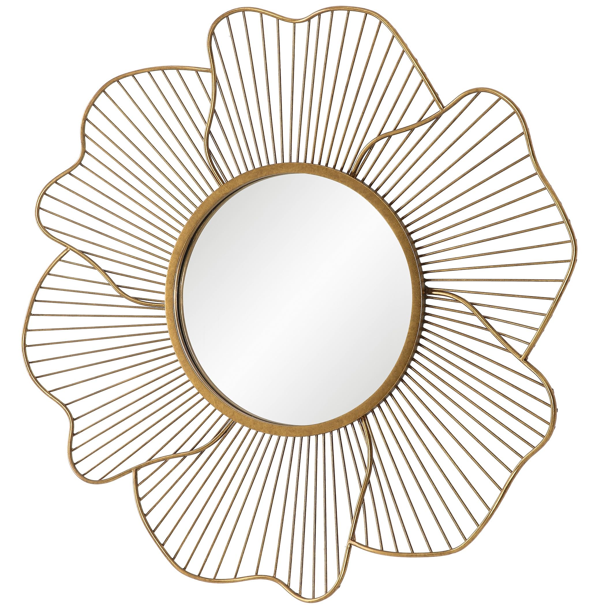Artemade Gold Flower Wall Mirror - Glam Decor -3 Artemade Gold Flower Wall Mirror - Glam Decor -3