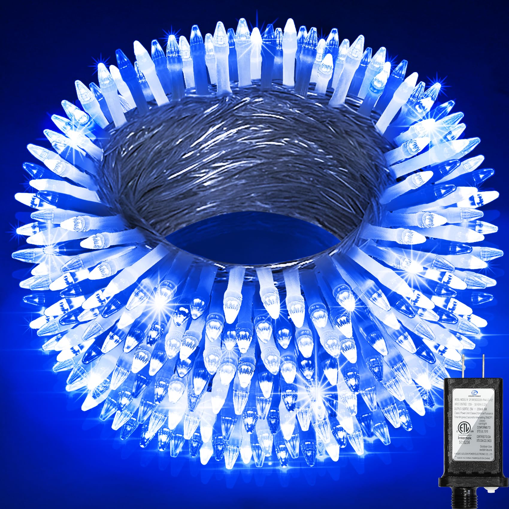 300LED 100FT Christmas String Lights, 8 Modes Fairy Lights Connectable, Indoor Outdoor String Lights with Timer & Memory for Christmas Tree Bedroom