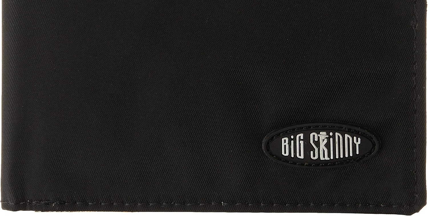 Big Skinny Men's RFID Blocking World Bi-Fold Slim Wallet, Holds Up to 30 Cards, Black - Image 3