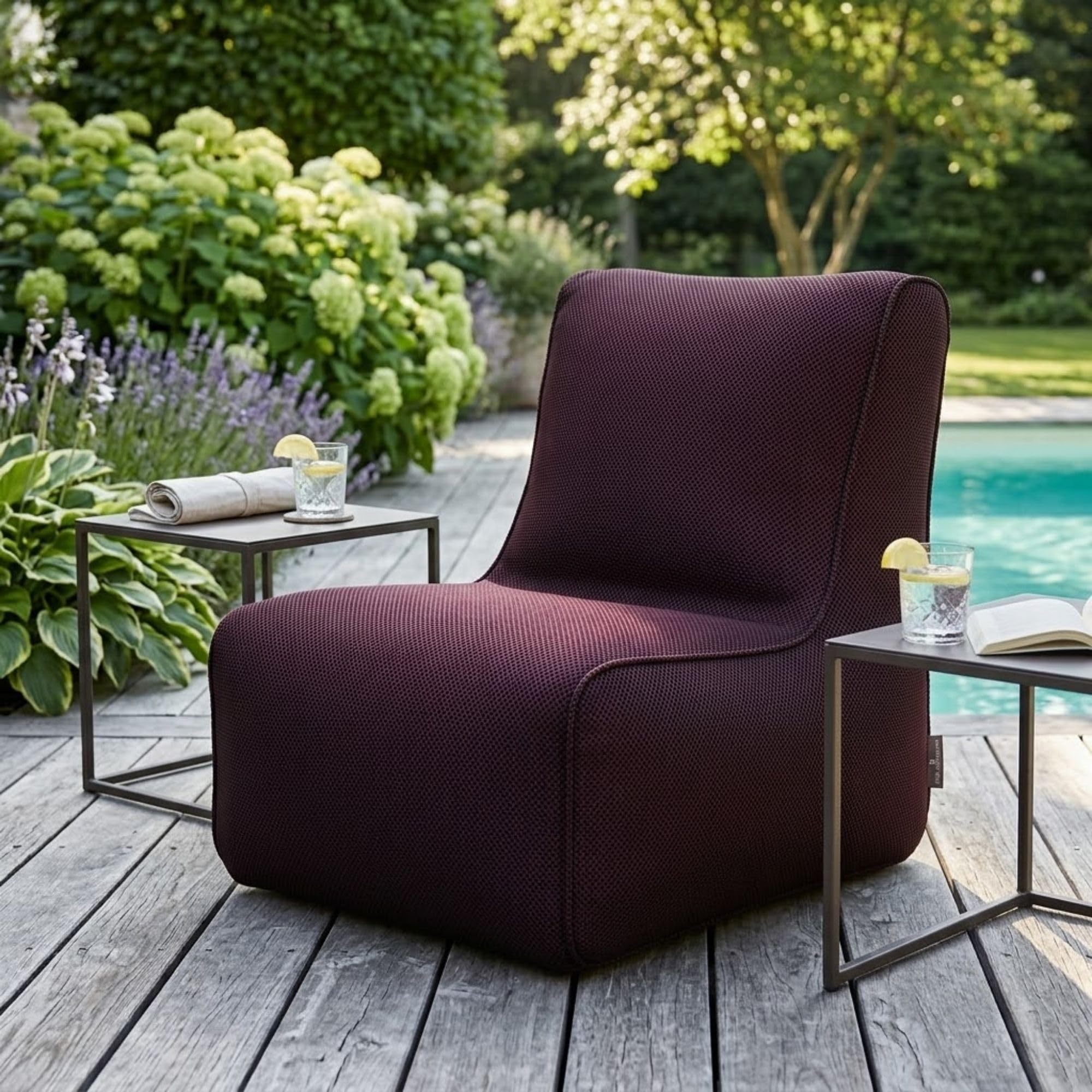 Bean Bag Chair Cover | Size: 4XL | Color: Wine | Without Beans | Premium Leatherette Cover (CMF 1083)-image-5