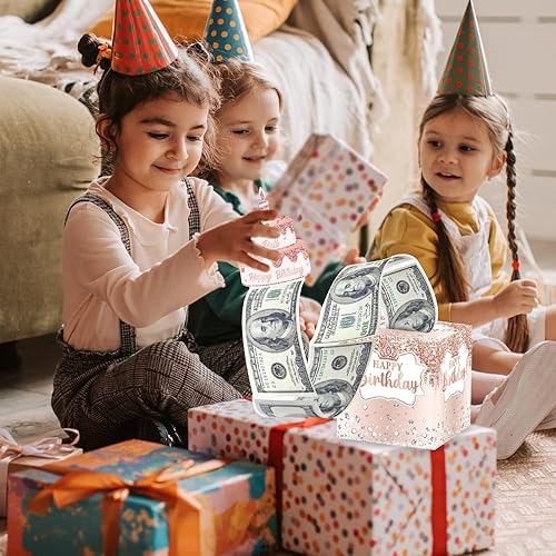 Miniatura 6 de Caja de dinero de cumpleaños para tirar de regalo en efectivo, cajas de regalo para dinero en efectivo, caja de dinero para regalo en efectivo, caja