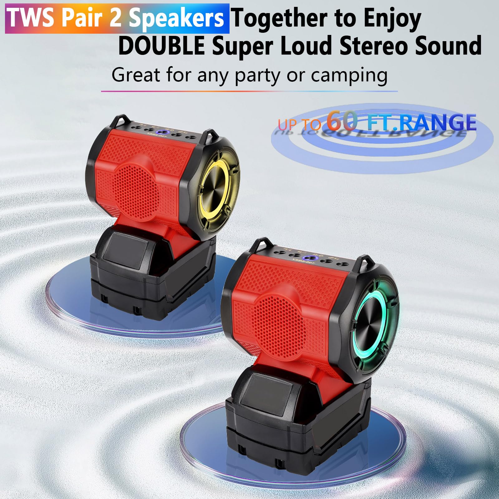 Amazon.com: WaxPar Bluetooth Speaker Compatible with Milwaukee 18V