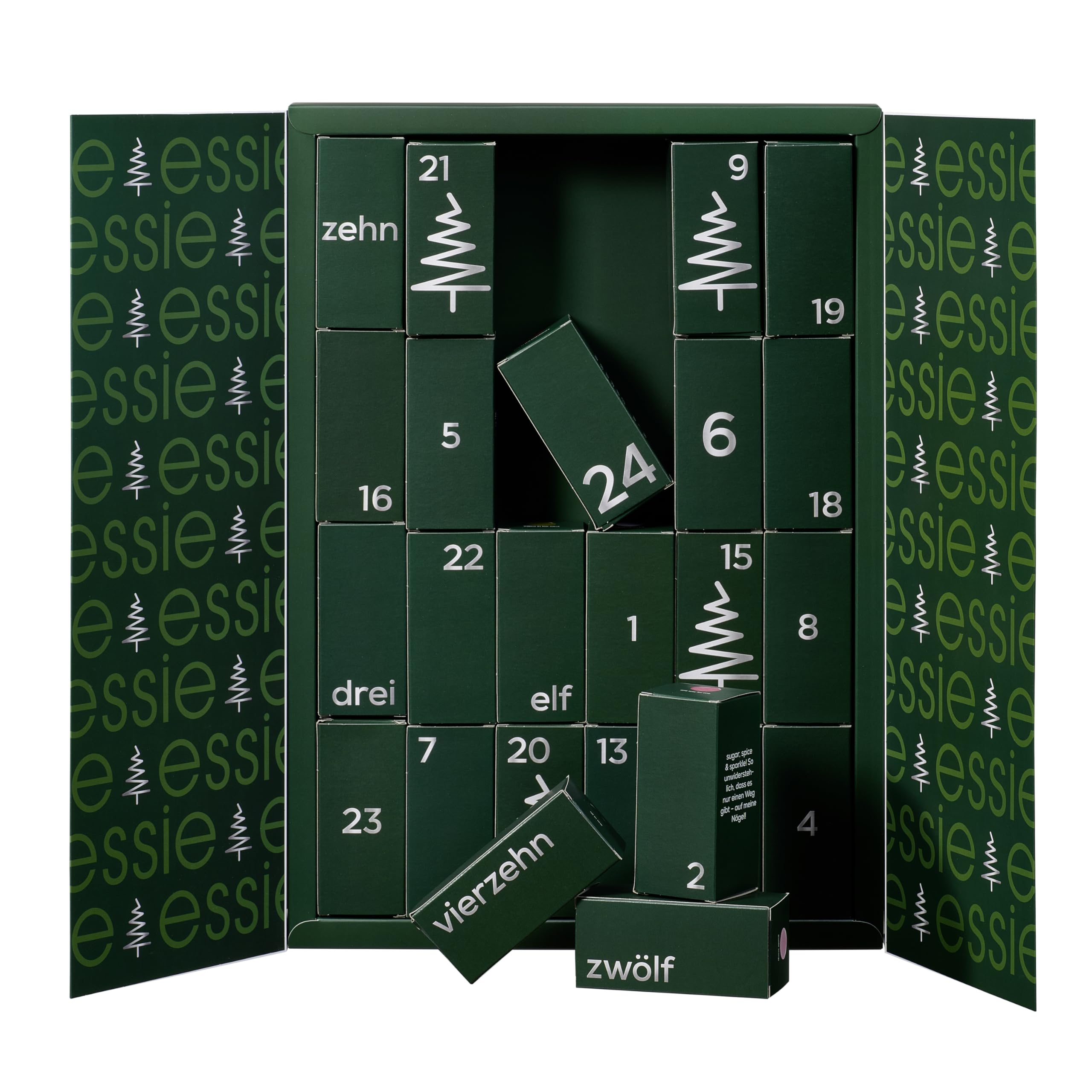 essie Adventskalender mit exklusiven Shades aus den USA, Nagellack und Nagelpflege, 24 Türchen