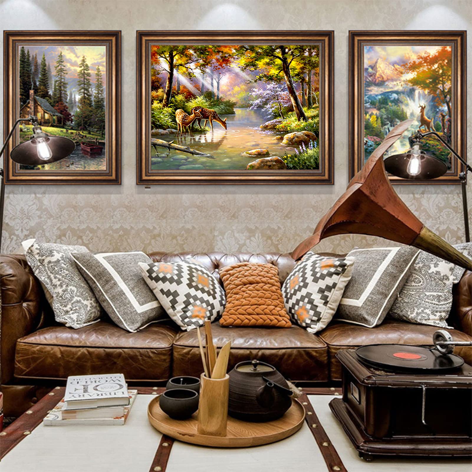 Kit Punto Croce Cervo Per Principianti - Set Completo Ricamo 40x40cm