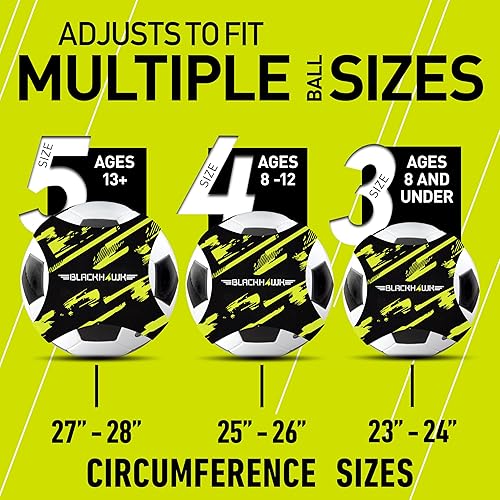 Miniatura 3 de Franklin Sports Cinturón de entrenamiento para balón de fútbol, entrenador Blackhawk Pass-Pal de fútbol + accesorio de equipo de práctica, paso en