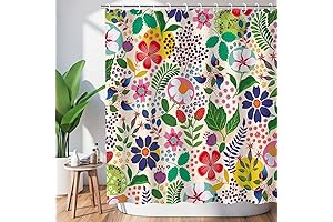 Floral Boho Flowery Bohemian Shower Curtain
