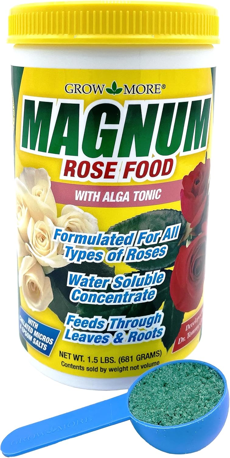 Fertilizante Grow More para rosas (8-10-10) 1.5 lb