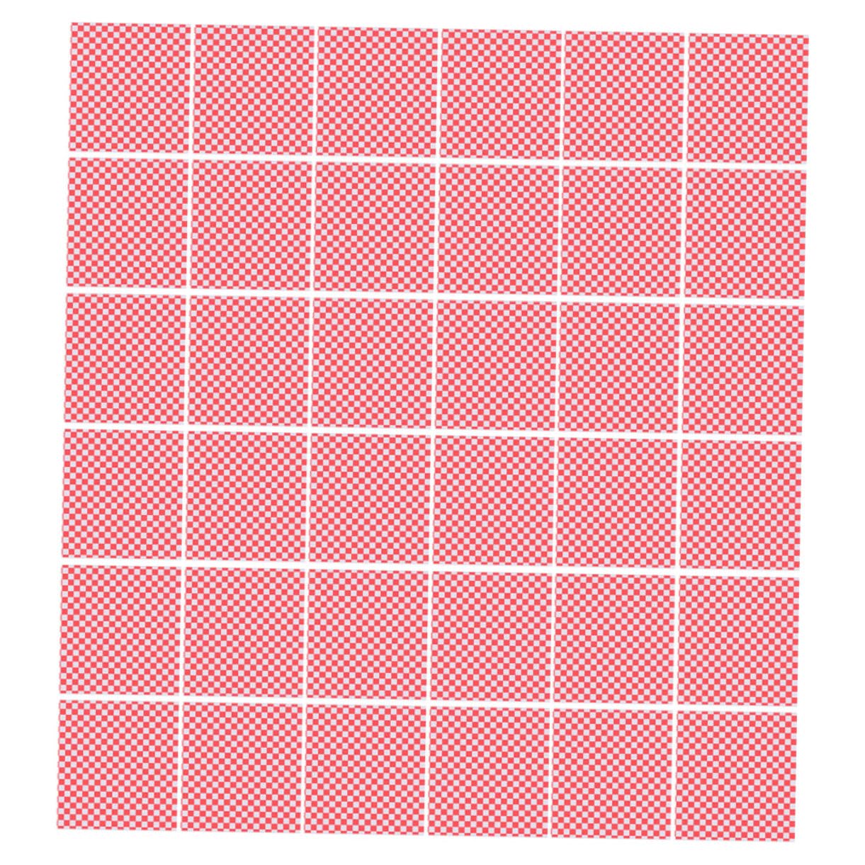 COLLBATH 200 Sheets Plaid Greaseproof Paper Sheets Food Wrapping Paper for Fried Sandwich Easy to Use
