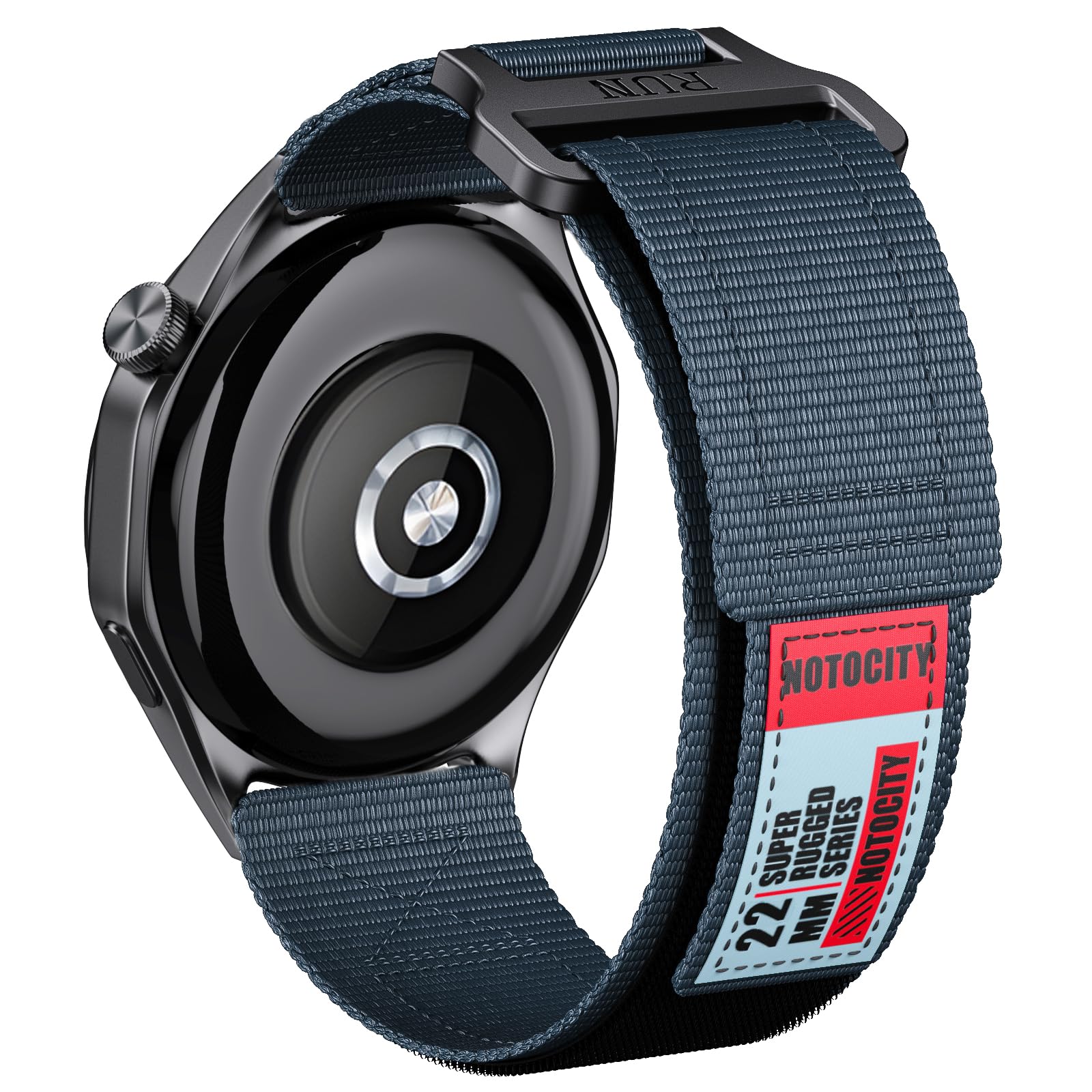 NotoCity Correa para Huawei Watch GT2/3/4/5/Pro 46mm/GT Runner, 22mm Nylon Banda para Samsung Galaxy Watch 3 45mm/Galaxy Watch 46mm/Gear S3 Classic