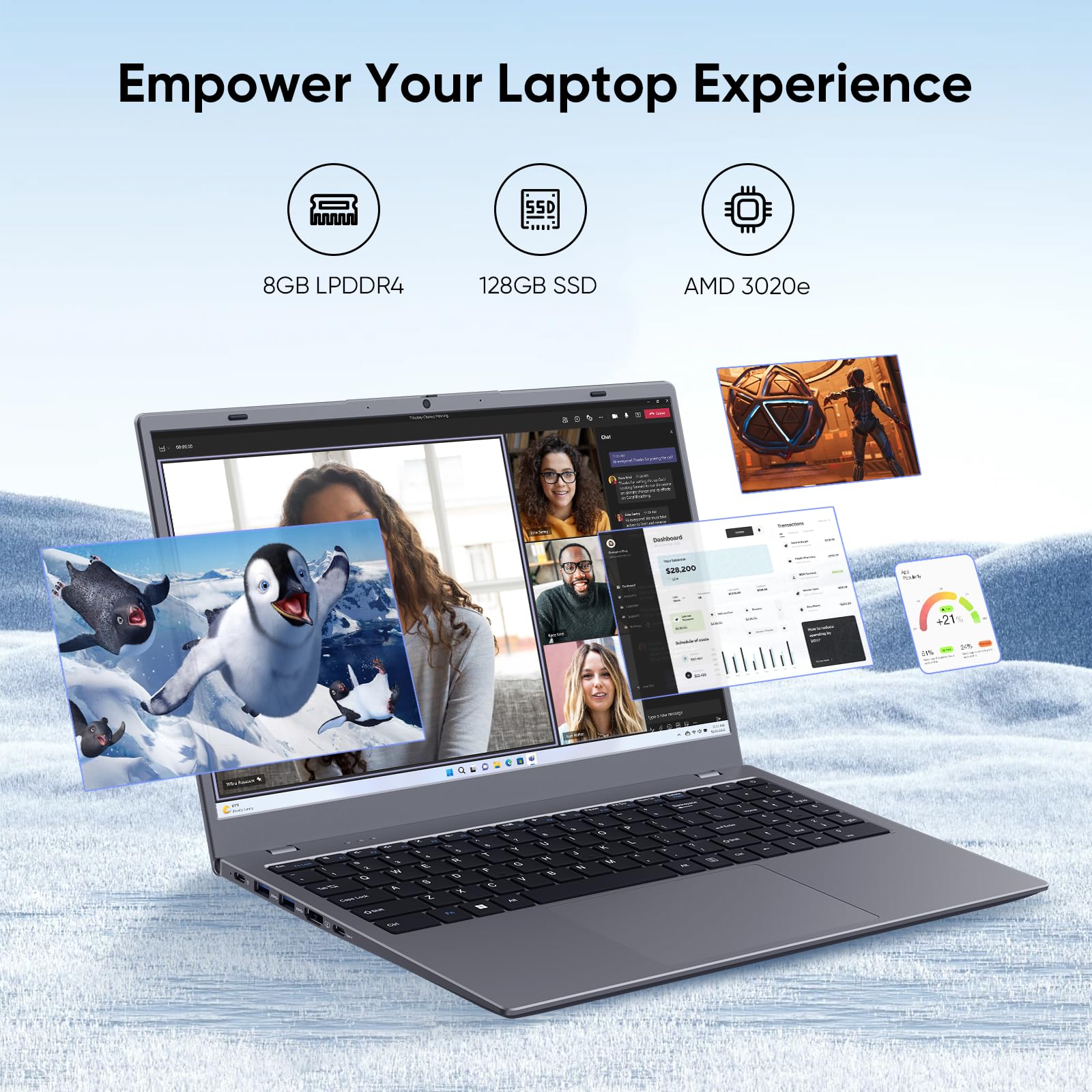 Amazon.com: FURESTUR Laptop Computer, AMD Athlon 3020E Processor