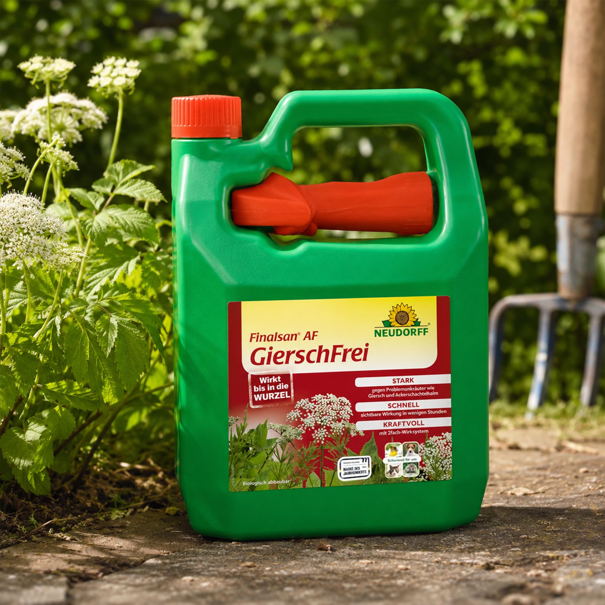 ELITE BBQ passend für Neudorff Finalsan AF GierschFrei Doppelpack 2x3L – anwendungsfertiges Unkrautspray gegen Giersch & Moos