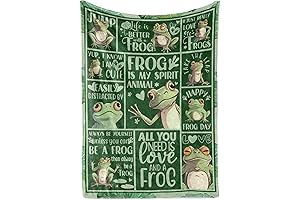 InnoBeta Frogs Flannel Blanket - The Perfect Gift for Frog Enthusiasts