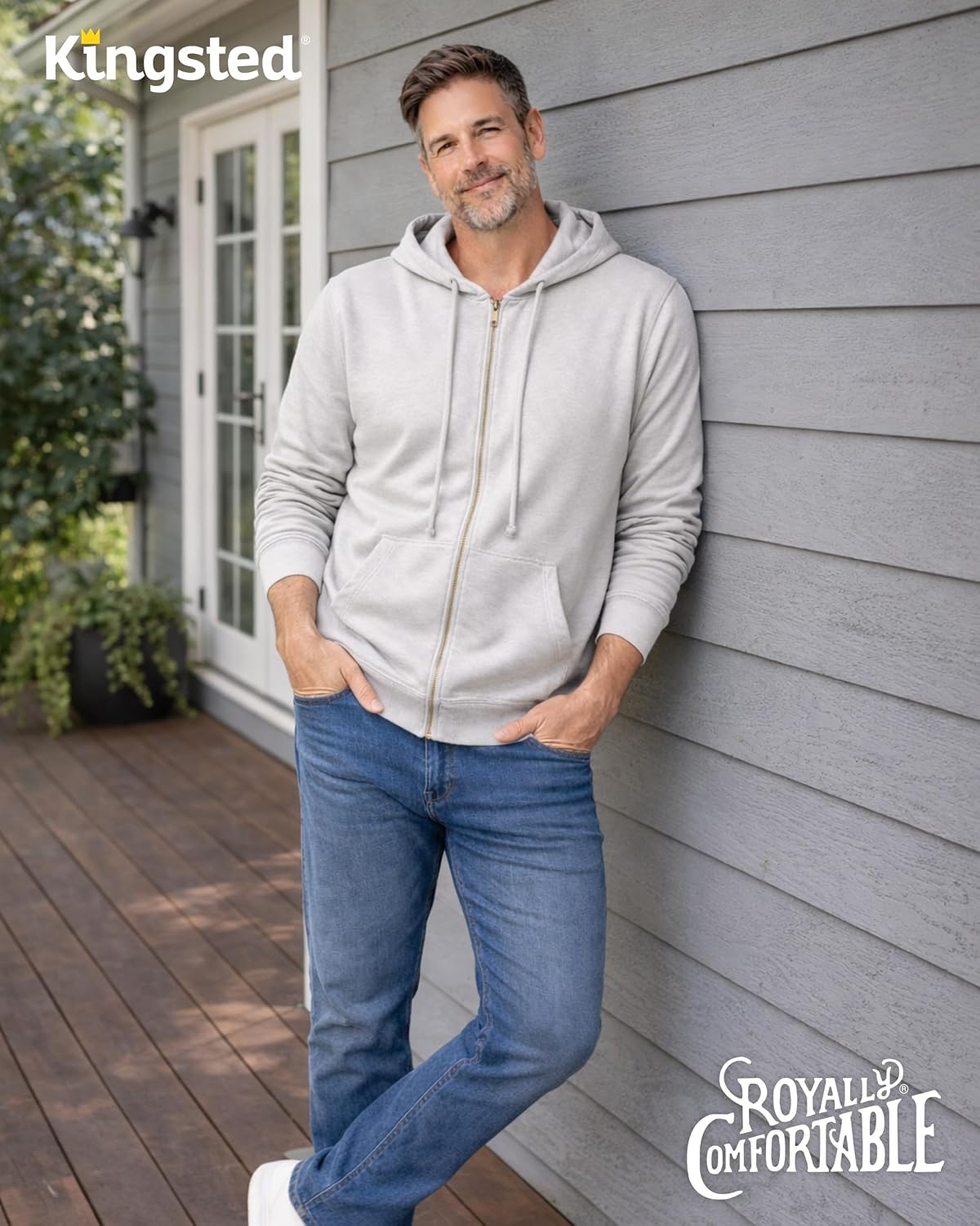 Kingsted Zip Hoodies for Men - Super Soft & Comfy Everyday Sweatshirts image 3