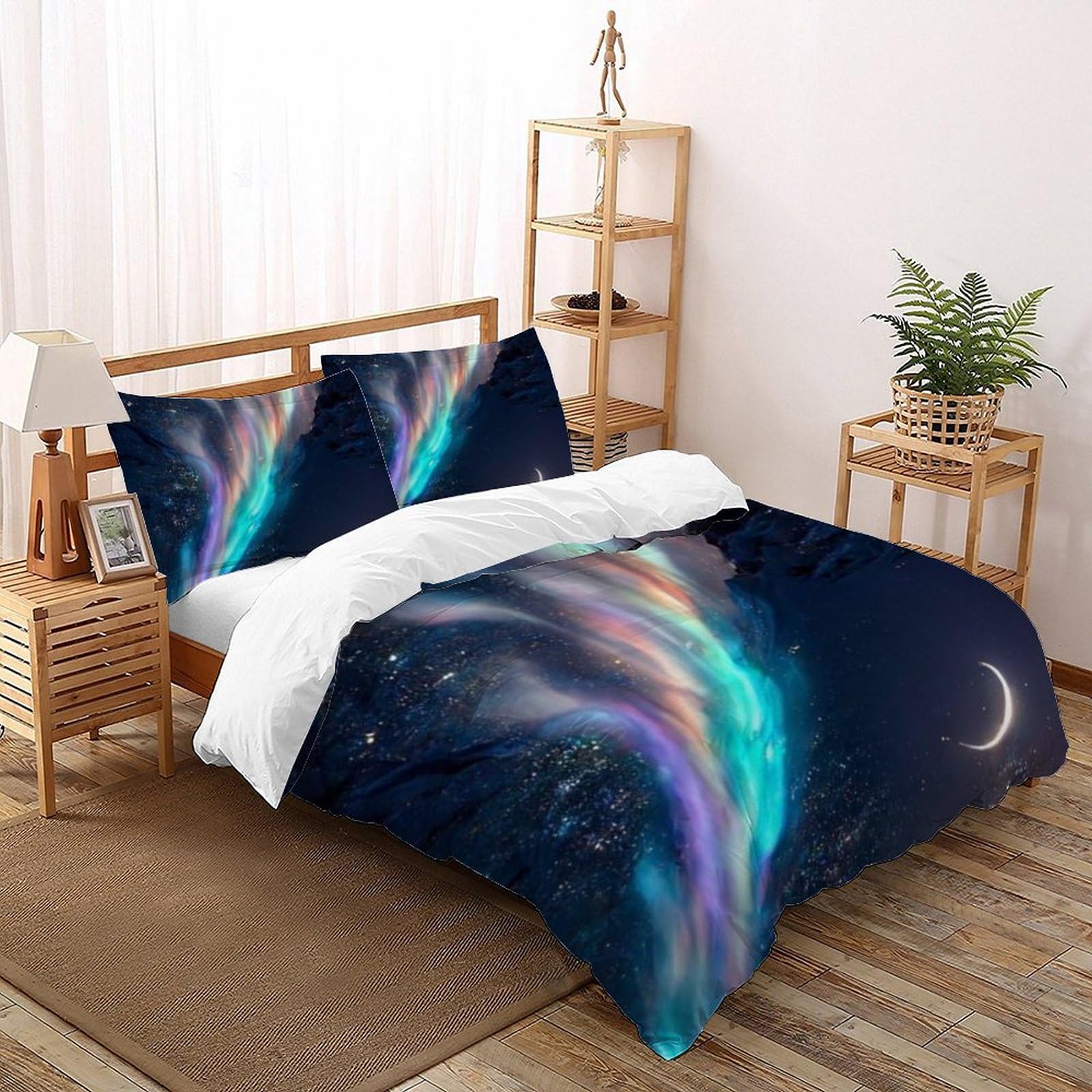 Housse de couette 220x240 Aurora Literie pour créer un cocon étoilé dans une chambre de fille