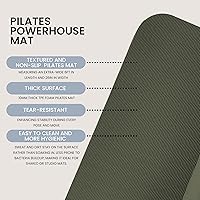 Vista 4 de Lindywell Pilates Yoga Workout Mat Non Slip 6mm, 8mm, 10mm Thick - 6ft x 26in