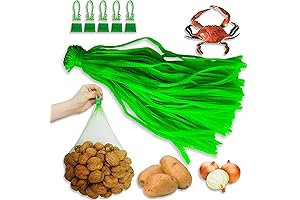 Reusable Green Plastic Mesh Bags