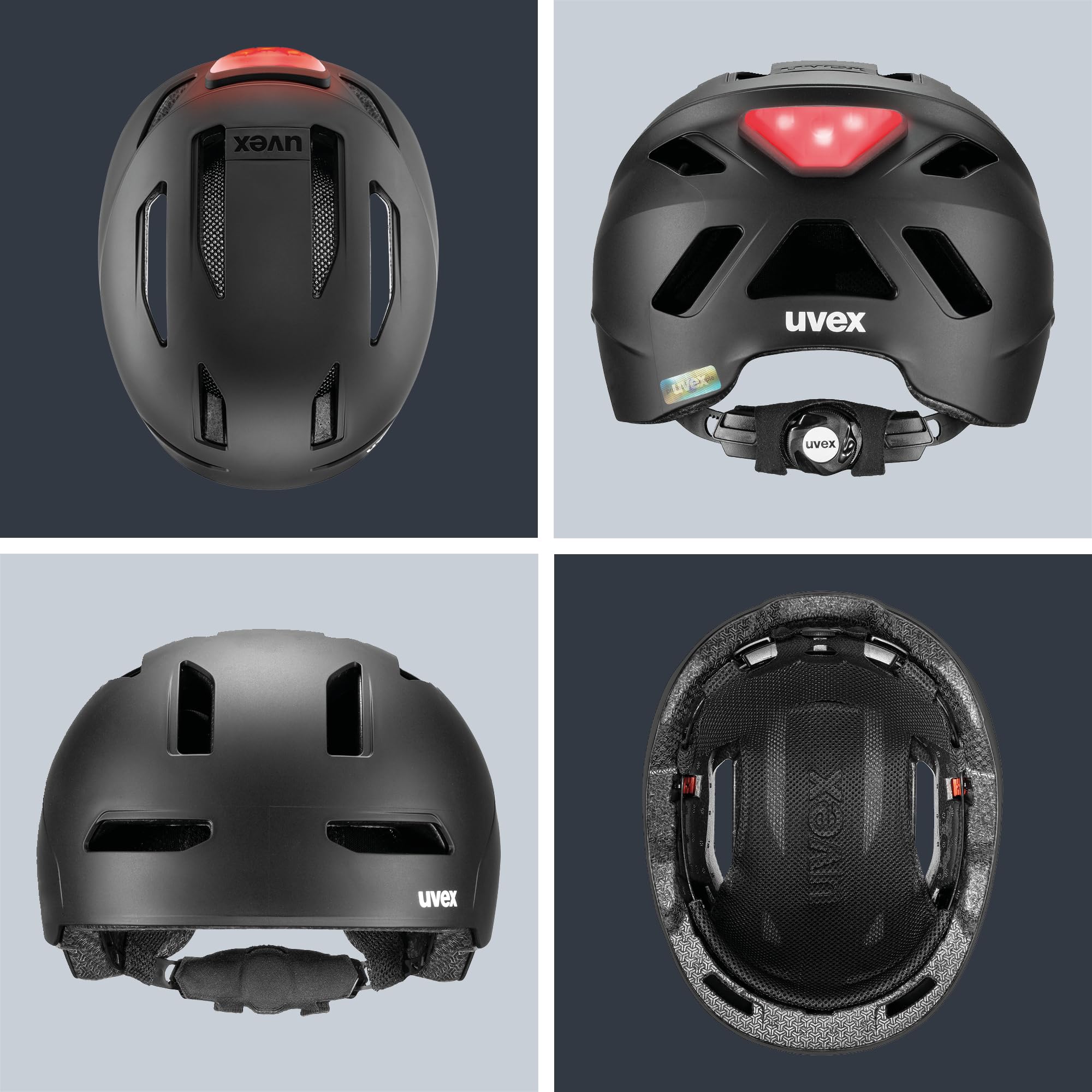 uvex urban Planet LED Fahrradhelm Damen Herren LED-Licht