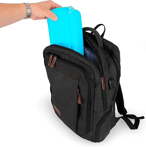 Miniatura 6 de CASEMATIX Funda para inhalador de asma para viajes, se adapta al espaciador de inhalador de asma con máscara adjunta, soporte para inhalador y