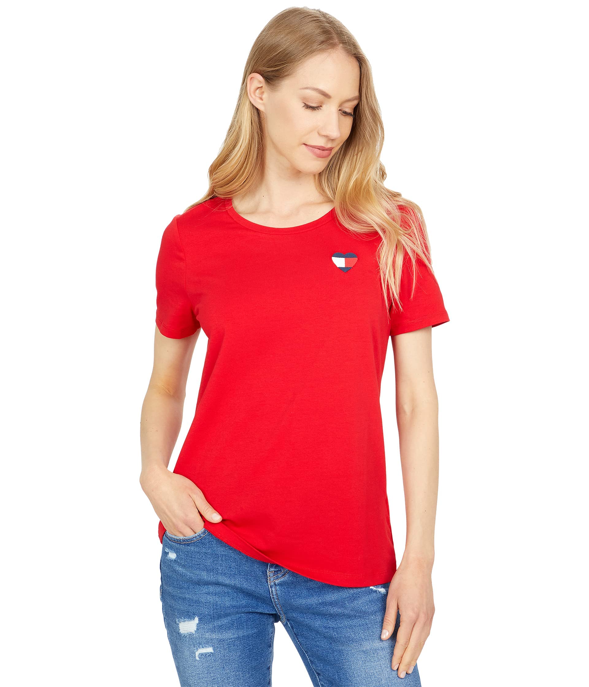 Tommy Hilfiger Women's Crew Neck Logo Tee