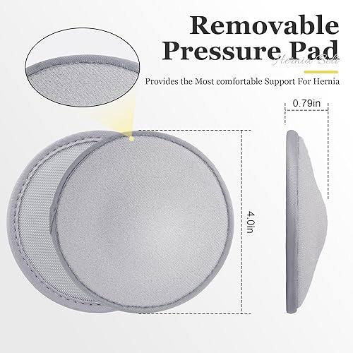 Miniatura 6 de Cinturón de hernia umbilical para hombres y mujeres  Carpeta de apoyo abdominal con almohadilla de compresión  Ayuda para la prevención de cirugía