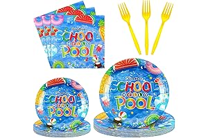 Sunnyray 96 Pieces Goodbye School Hello Pool Party Supplies