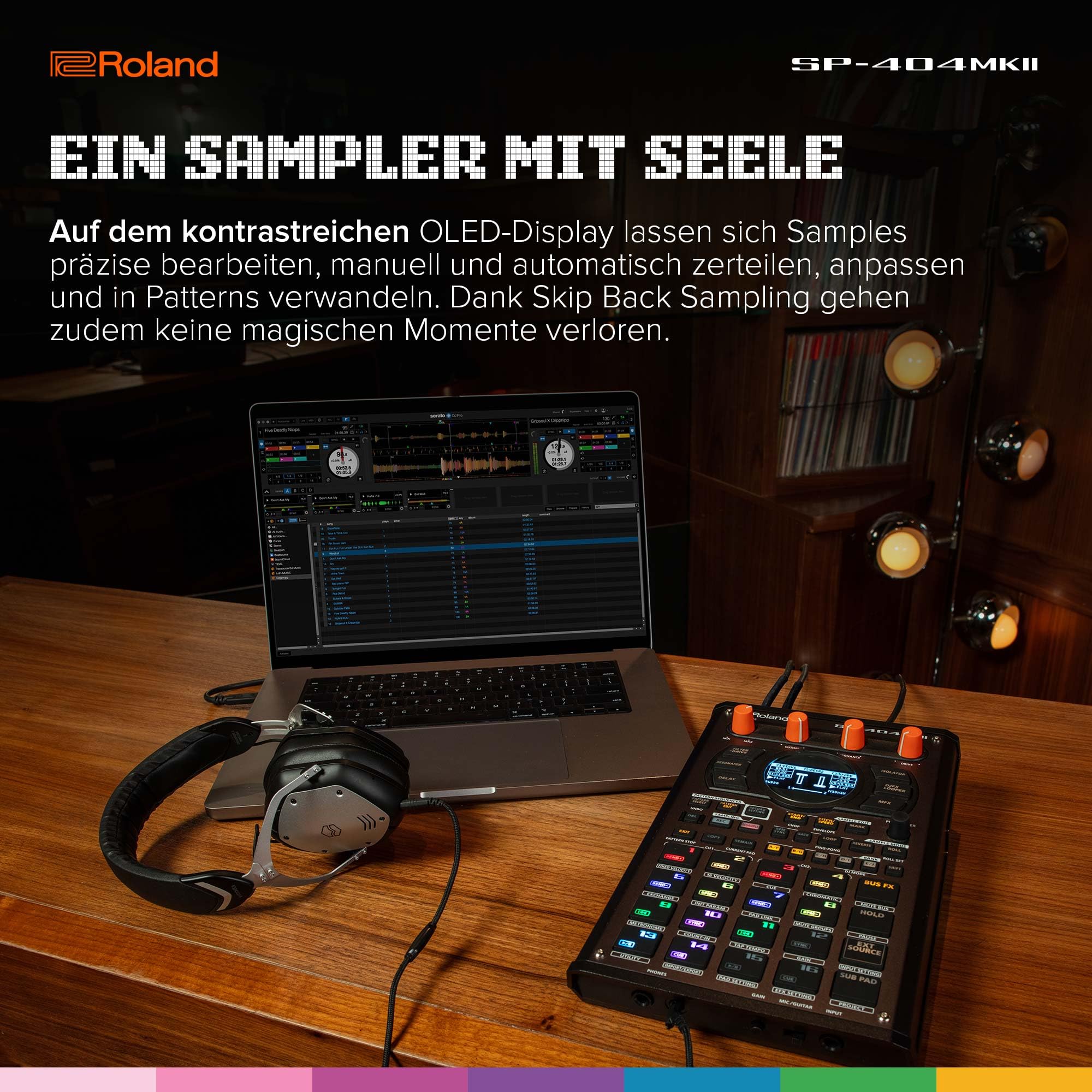 Roland SP-404MKII Creative Sampler und Effektunit | Der legendäre SP-404 Beatmaker mit zahlreichen modernen Upgrades | Schneller Workflow | 16 GB interner Speicher | 32-stimmig polyphon | 160 Samples