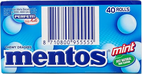 Miniatura 7 de Mentos Grageas masticables de menta 1.34 oz (paquete de 40)