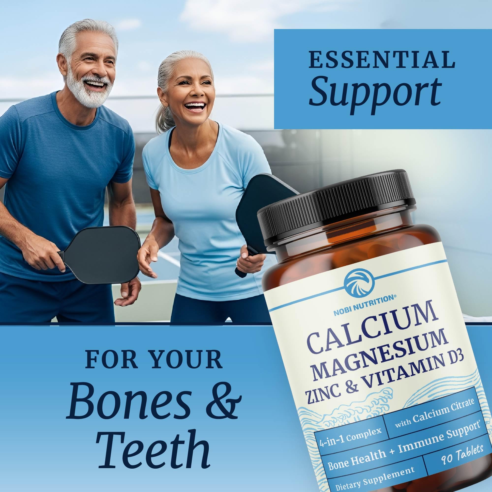 Calcium Magnesium Zinc D3 Supplement, Healthy Bone, Teeth & Immune Support — Amazon image 7