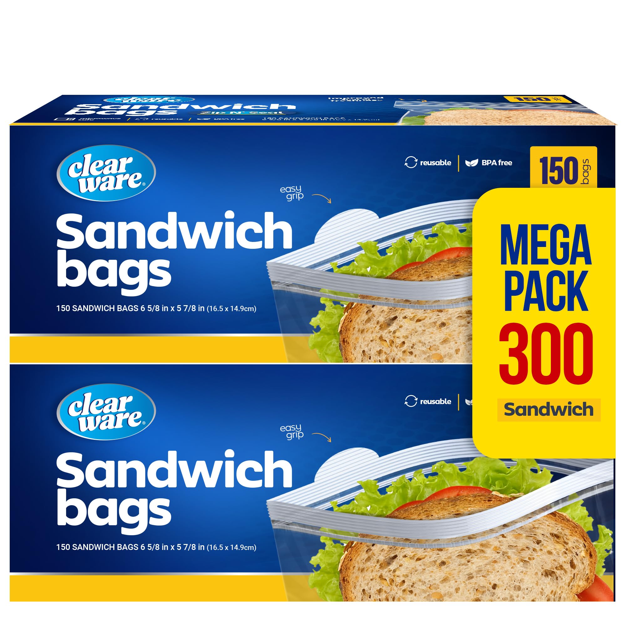 Pack 20 Bolsas De Congelador Jumbo Extra Grandes – Reutilizables, Con Cremallera, Resistentes – Apto Para Nevera