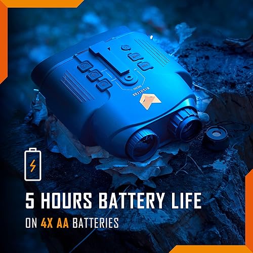 Miniatura 5 de Nightfox Binoculares de visión nocturna de pantalla ancha 110R  Infrarrojo digital  Alcance de 165 yardas  Función de grabación