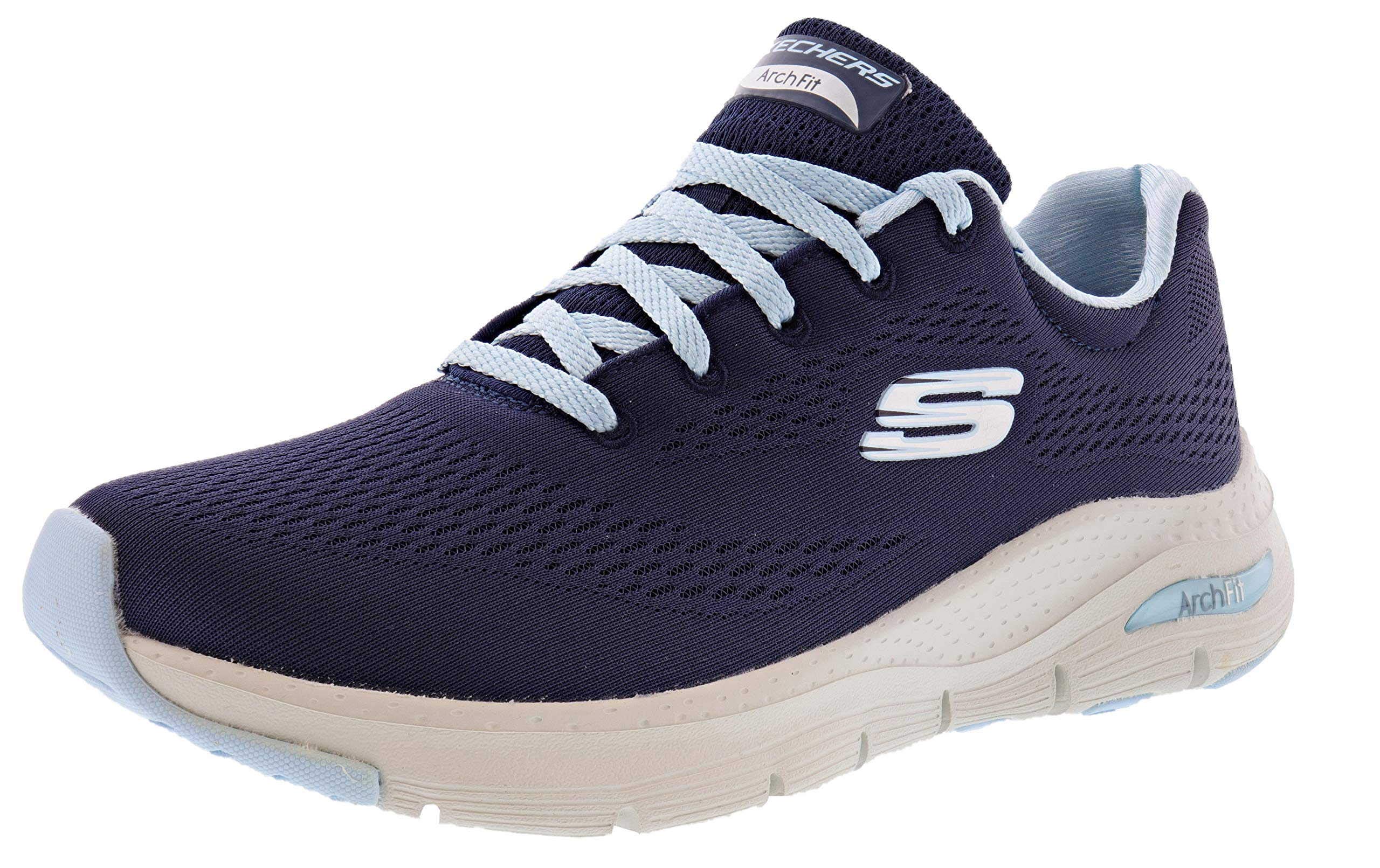 SkechersWomen's Arch Fit Big Appeal Sneaker, Navy, 8 UK