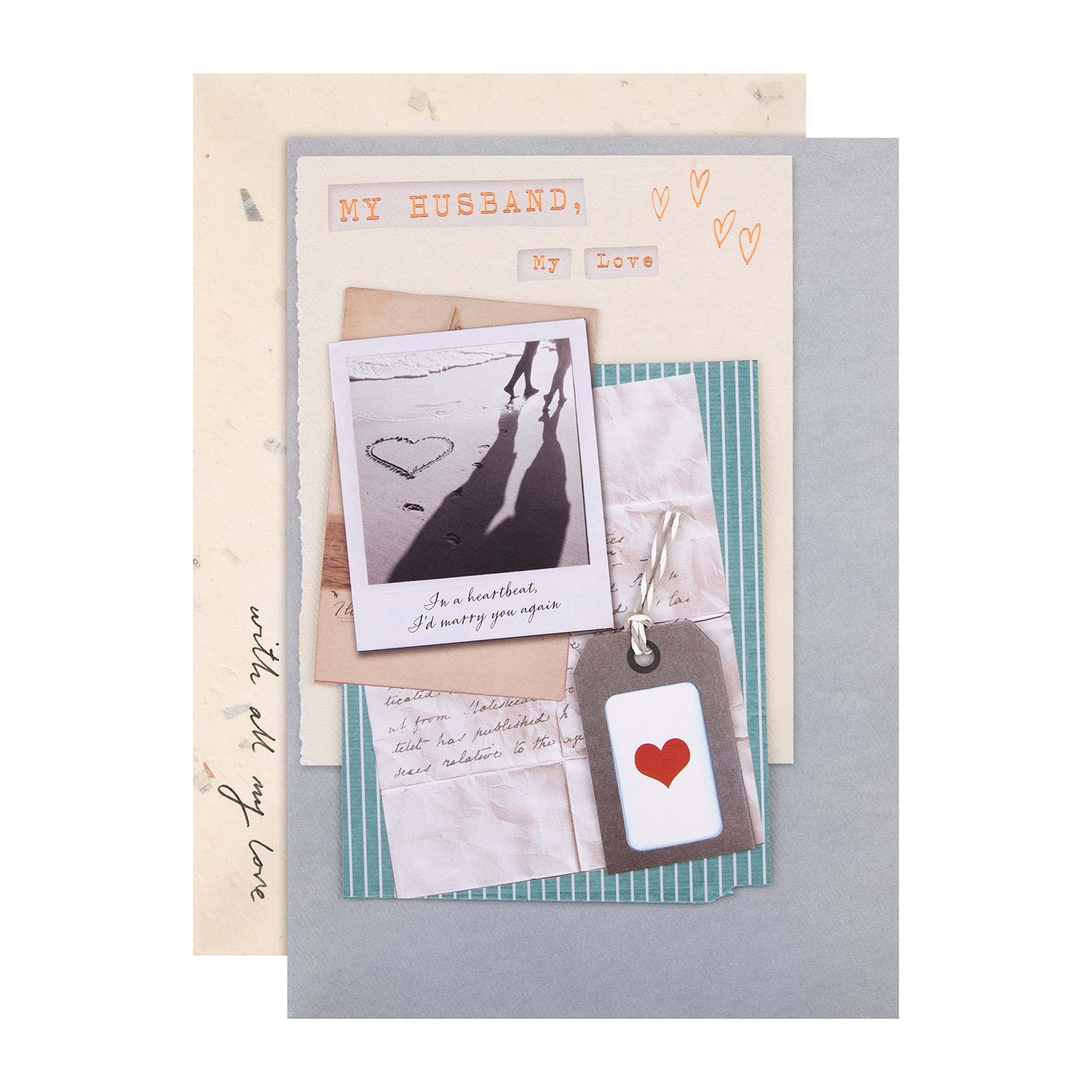 Hallmark Birthday Card for Husband - Contemporary Collaged Design