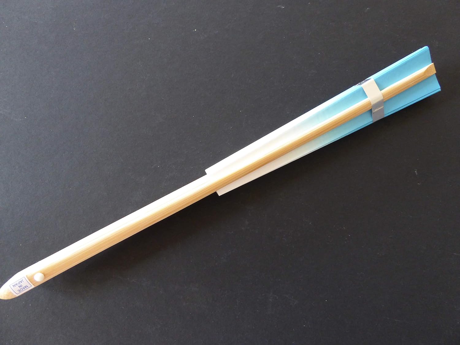 Japanese Odori Dance Sensu Folding Fan Blue/Made in Japan