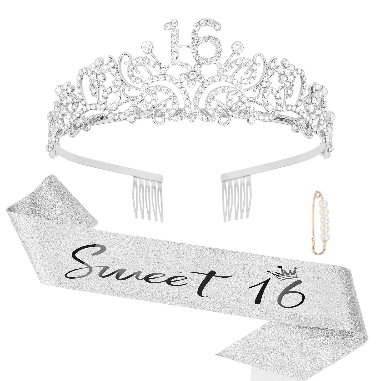 Photo 1 of Semato Sweet 16 Birthday Crown and Sash Kit