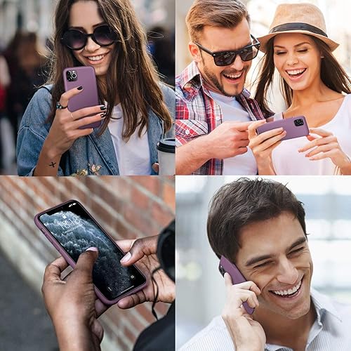 Miniatura 4 de DTTO - Funda de silicona con amortiguación de rejilla de panal para iPhone 11 (2019) de 5.8 pulgadas, serie Romance con cámara mejorada y protección