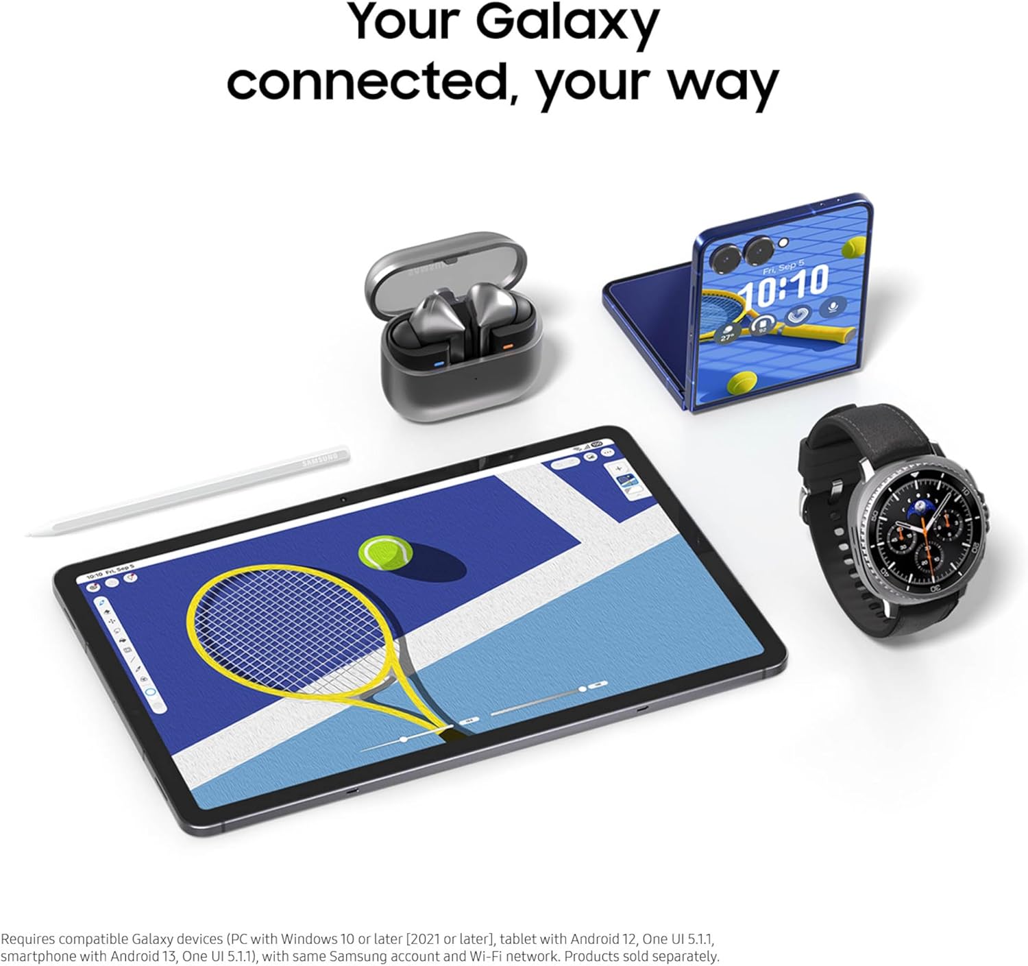 Samsung Galaxy Tab S11 displaying a web page with a dessert, and a Gemini Live AI chat bubble providing information