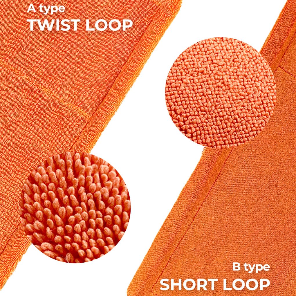 It's Win Blackhole Trockentuch, Trockentuch für Auto, Auto-Trockentuch, groß, Fahrzeug-Trockentuch, Mikrofaser, Auto-Trockentuch, Herbstorange, 89,9 x 69,8 cm, 1 Packung