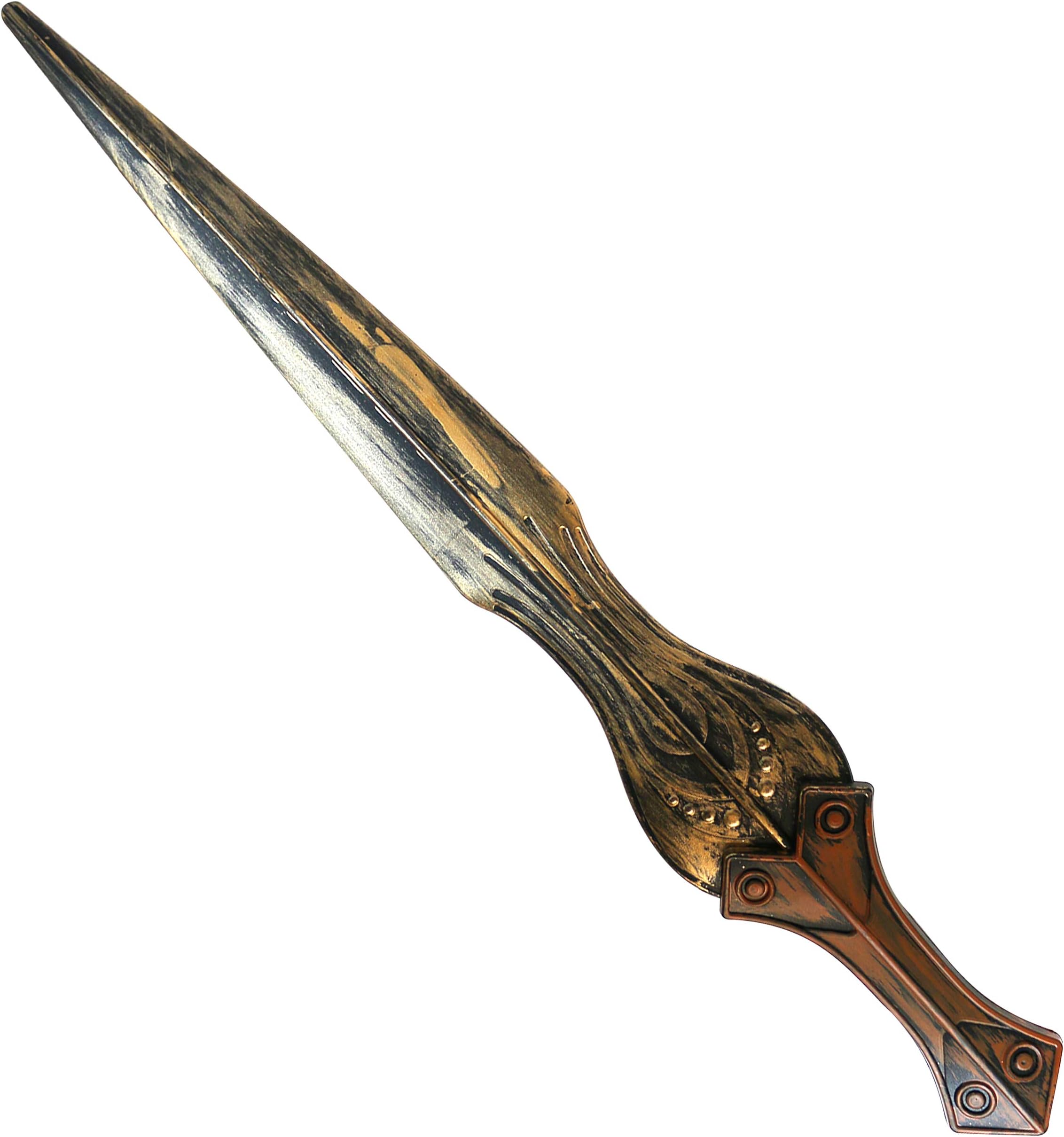 65cm Brushed Metal Effect Plastic Warrior Sword Gladiator