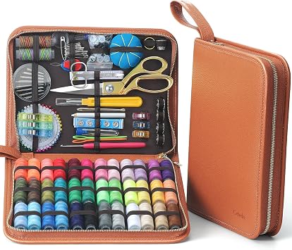 Cebelo Large Sewing Kit for Adults 232 Pcs Sewing Supplies for Hand Mending Clothes Emergency Repair for Home Travel Dorm - 2026 Christmas Gifts for Mom Grandma Students Beginner Brown