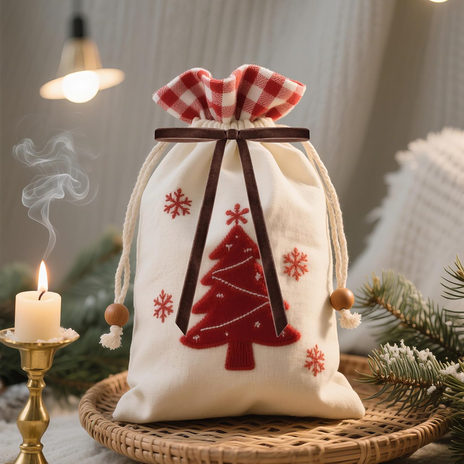 Senjie 30Pcs Velvet Bows for Christmas Tree, Vintage Rustic Christmas Ribbon Bows Ornaments for Garland, Wreath, Gift Wrapping and Indoor Outdoor Holiday Party Decorations (Deep Brown, 5" x 7") - Image 6