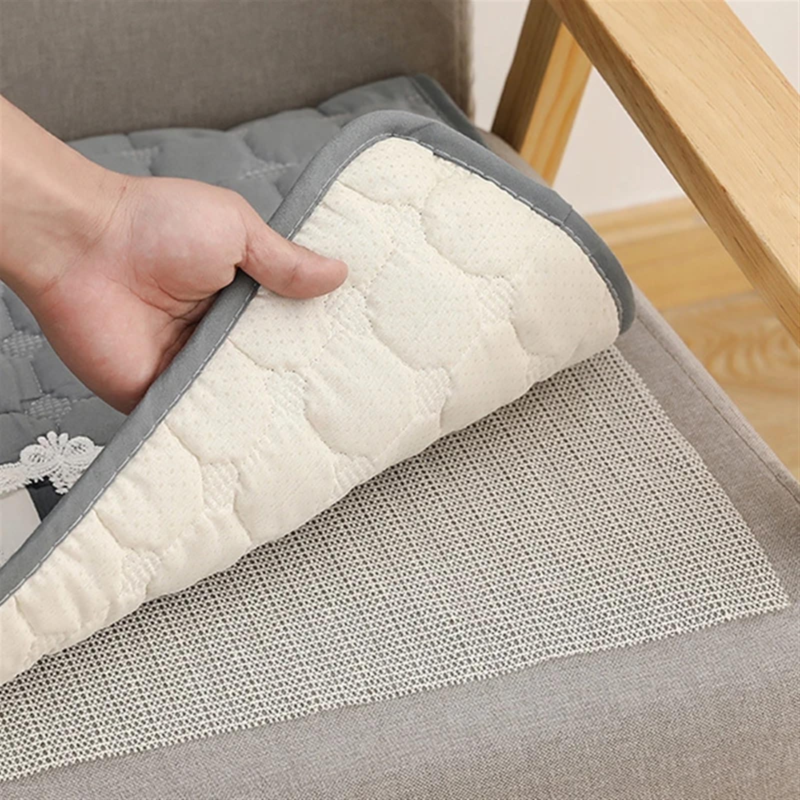 rutschfeste Teppichgreifermatte rutschfeste, rutschfeste Teppichunterlage, Griffmatte, PVC-Teppich, Hartholzboden, Greifer, Heimbettmatte, Teppich, Matratzenblatt Rug Gripper (Color : 1, Size : 2.2X