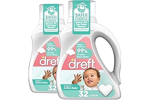 Dreft Active Baby Liquid Laundry Detergent: Gentle on Skin, Tough on Stains