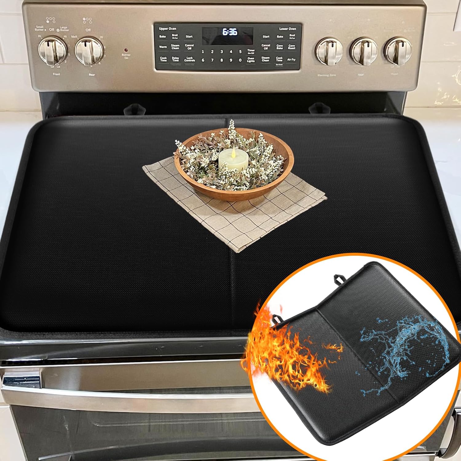TOHONFOO RV Stove Top Cover for 3 4 Burner Gas, Fireproof