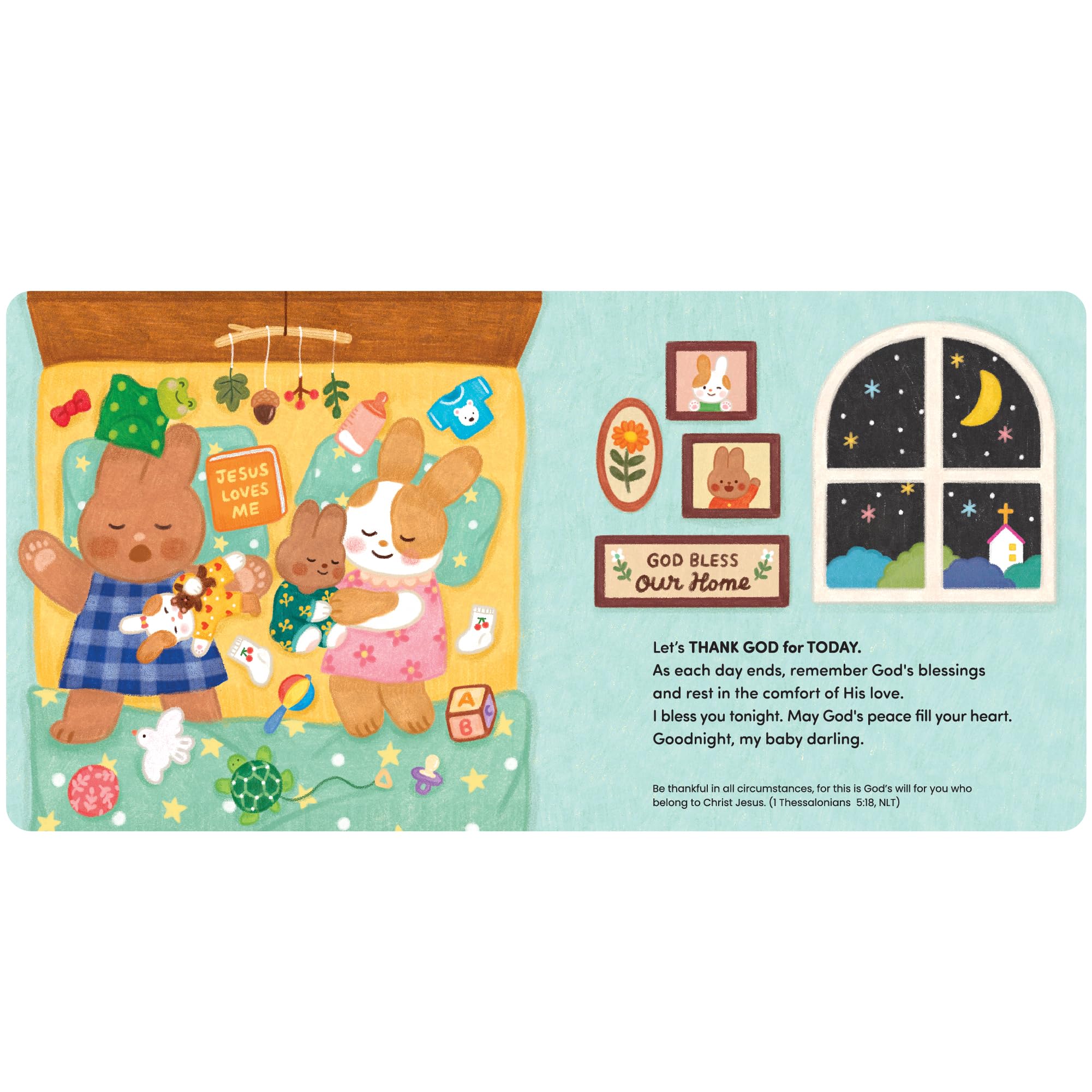 God Bless You Christian Baby Book - My Child's First Book of Blessing - 7 Blessings & Bedtime Prayers for Babies and Toddlers - Ideal Easter, Birthday, Baby Shower, Baptism Gift - Image 7