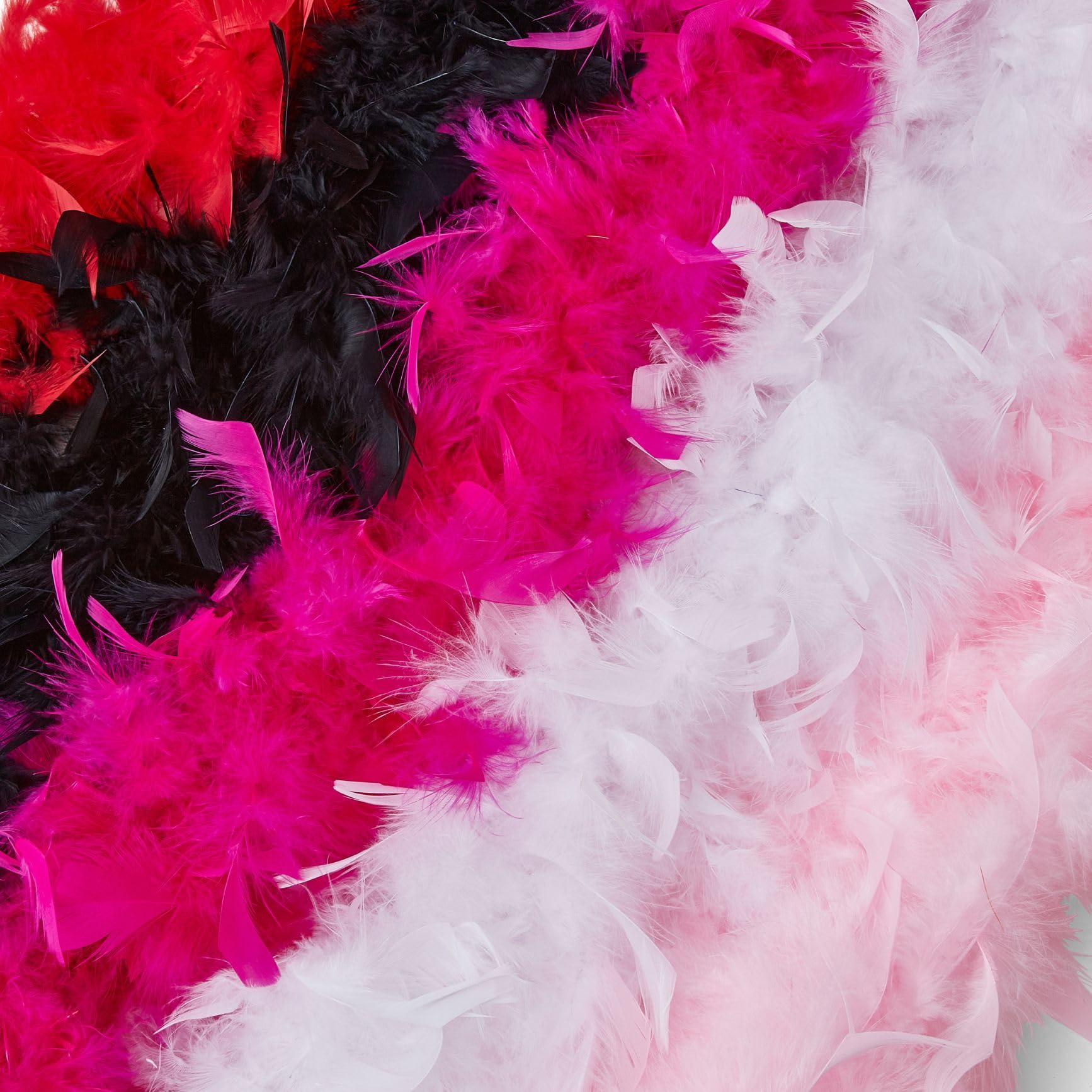 Runesol Boa plume, 50 grammes de plumes de dinde, 1,8 mètres, Boas rouge pour soirée, fêtes, déguisements, accessoires festival, fierté, marches LGBT