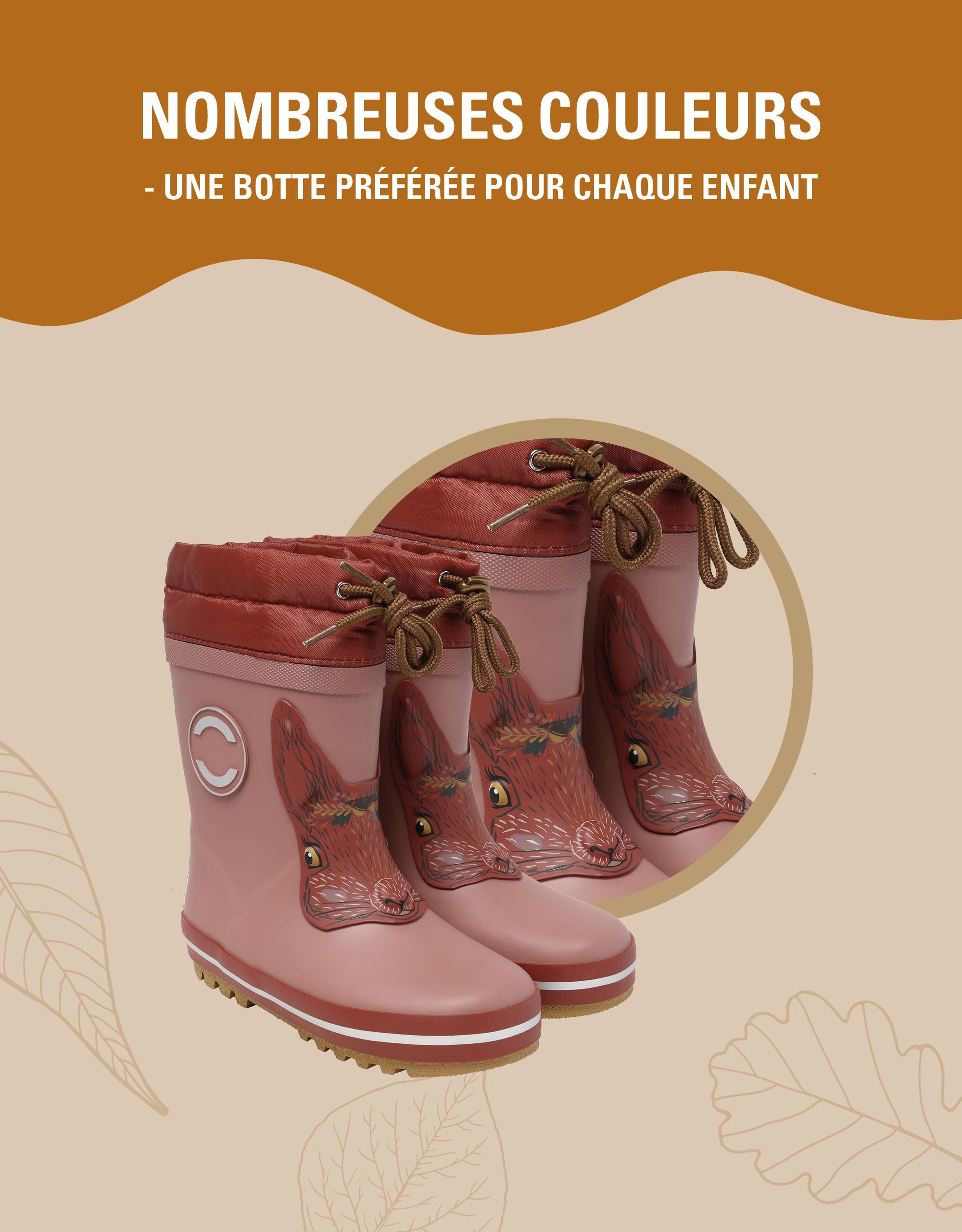 Mikk-line Warm Gefütterte Gummistiefel Kinder | Wasserdicht Regenstiefel für Jungen und Mädchen | Winddicht Thermo Gummistiefel | Regenschuhe Mit Reflektiernde Details