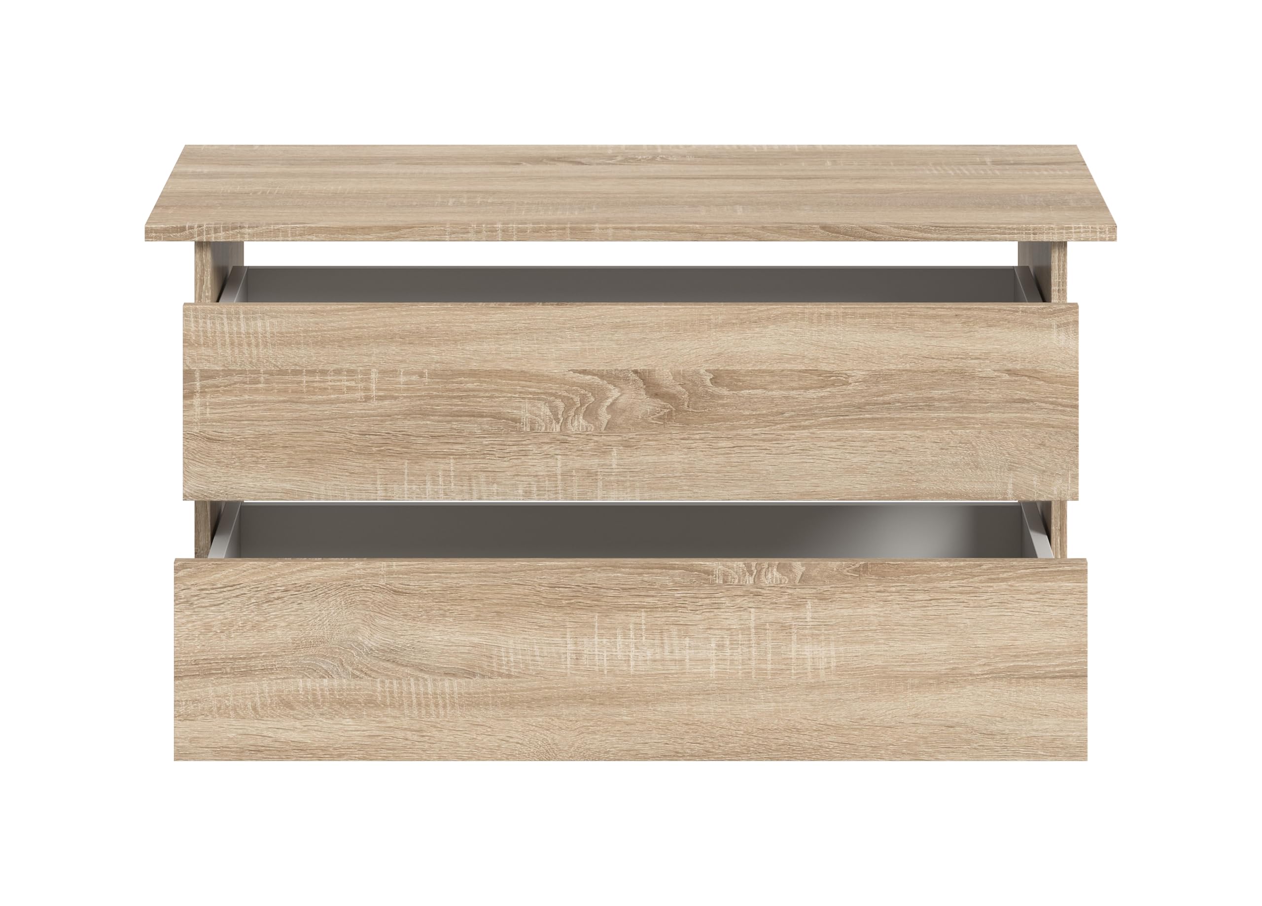 xonox.home – Schubkasteneinsatz Oakland 97x47x48 cm in Sonoma Eiche und Kaschmir Nachbildung – Praktischer Einschub für 5-TRG. Kleiderschrank – Ideale Ergänzung für mehr Ordnung