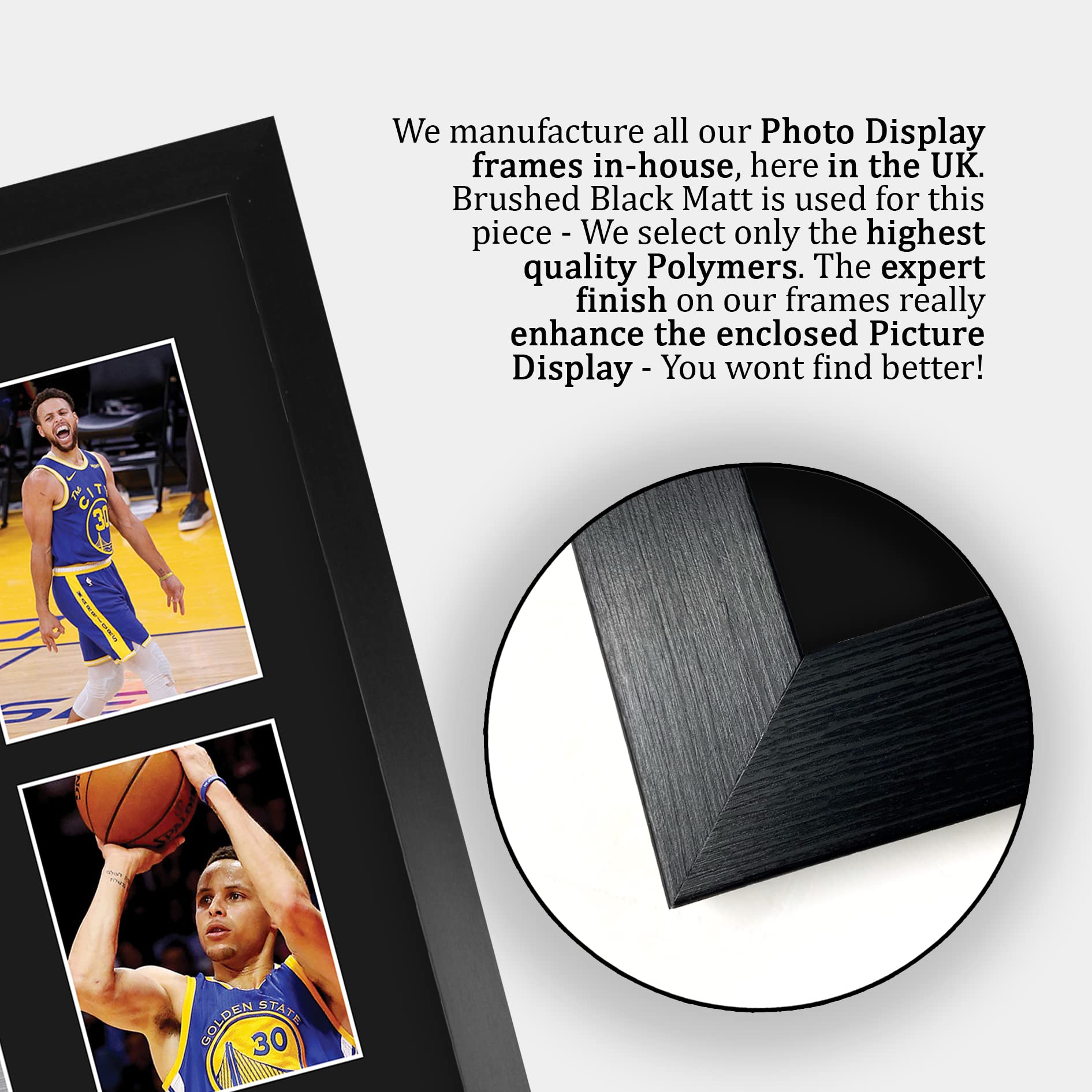HWC Trading FR A3 Steph Curry Golden State Warriors Prezenty Drukowane Podpisane Prezentacje Autografów Dla Fanów Pamiątek Koszykarskich! - A3 Oprawiony