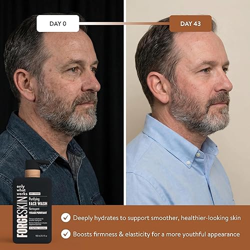 Miniatura 7 de FORGE SKIN Jabón facial de ternera para hombres [a base de talla] – Limpiador facial hidratante nutritivo matutino – Hidratante de limpieza suave